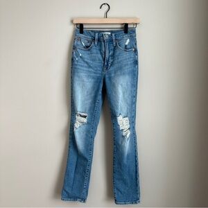Madewell The Perfect Vintage Jean Size 24 High Rise Distressed Straight Leg